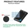 Clyxgs Water Cooling Radiator 8 Pipe Aluminum Heat Exchanger Radiator with Tube for PC CPU Computer Water Cool System DC12V 80mm