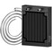 DIYhz 80mm Aluminum CPU PC Water Cooling Radiator 8 Pipe DC12V Black