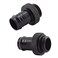 MARRTEUM G14 to 38 Barb Fittings Soft Tubing Barb Extender Connector for Computer Water Cooling System Black 2 Pack