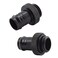MARRTEUM G14 to 38 Barb Fittings Soft Tubing Barb Extender Connector for Computer Water Cooling System Black 2 Pack