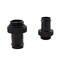 MARRTEUM G14 to 38 Barb Fittings Soft Tubing Barb Extender Connector for Computer Water Cooling System Black 2 Pack