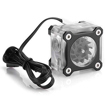 ASHATA R3 RGB Colorful PC Water Meter Water Cooling Meter Indicator with G14 Female Thread for Computer Water Cooling