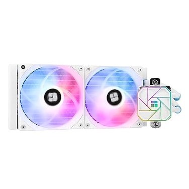 Thermalright Aqua Elite 240 White V3 Liquid CPU Cooler 240 Cooling Row Size 2 x 120mm PWM Fans SFDB Bearingsfor AM4AM5 Intel LGA1150115111551156120017001851Desktop CPU Cooler 240mm AIO