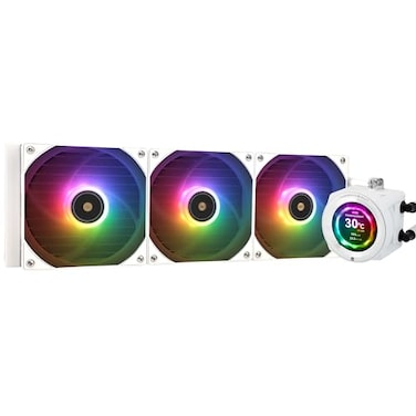Thermalright CORE Vision 360 White ARGB CPU AIO CoolerIPS LCD Screen with 480 480 Resolutionfor AM5Intel 17001851HighPerformance 360 Specs WaterCooled Radiator with 21in Removable Display