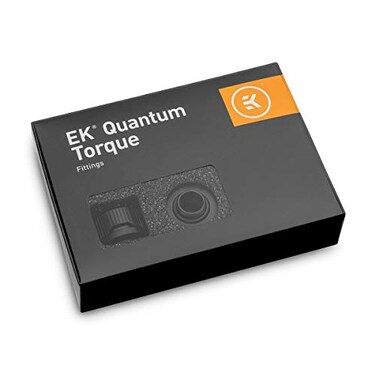 EK WB Quantum Torque HDC16 Compression Fitting for WB Rigid Tubing 16mm OD Black 6Pack