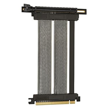 Eagolloar PCIE 40 x16 Extender Riser CableHigh Speed Flexible Right Angle PCIE Port GPU Graphic Card Extension Cable200mm