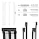 ABNO1 PSU Cable Extension Kit with Two Sets of Cable Combs 1x24Pin1x8Pin44 EPS2x8Pin6P2P PCIE 30CM LengthPC Sleeved Cable for ATX Power SupplyBlackWhite