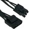 COMeap Molex Power Cable for Corsair PSUs 6 Pin to 3X 4 Pin Molex Female Hard Drive Power Adapter Splitter for BTC Mining Riser Card 20in