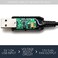 CRJ Electronics CRJ 12V StepUp USB Fan Power Adapter Cable 24inch 60cm Black Sleeved Full Fan Speed Adapter for 3Pin 4Pin PC Cooling Fans