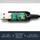 CRJ Electronics CRJ 12V StepUp USB Fan Power Adapter Cable 24inch 60cm Black Sleeved Full Fan Speed Adapter for 3Pin 4Pin PC Cooling Fans
