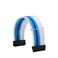 Formulamod PSU Cable Extension Kit 18AWG Sleeved 24 Pin ATX 8 Pin EPS Dual 8 Pin PCIE Custom PC Cable Extensions with Combs for Clean Cable Management Gaming PC Build White Sky Blue Blue