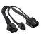 OwlTree 2 Pack EPS12V CPU 8 Pin Female to CPU ATX 8 Pin and ATX 4 Pin Male Power Supply Extension Cable EPS 12V for Motherboard 106 inch