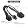 OwlTree 2 Pack EPS12V CPU 8 Pin Female to CPU ATX 8 Pin and ATX 4 Pin Male Power Supply Extension Cable EPS 12V for Motherboard 106 inch