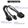 OwlTree 2 Pack EPS12V CPU 8 Pin Female to CPU ATX 8 Pin and ATX 4 Pin Male Power Supply Extension Cable EPS 12V for Motherboard 106 inch