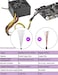OwlTree 2 Pack EPS12V CPU 8 Pin Female to CPU ATX 8 Pin and ATX 4 Pin Male Power Supply Extension Cable EPS 12V for Motherboard 106 inch