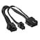 OwlTree 2 Pack EPS12V CPU 8 Pin Female to CPU ATX 8 Pin and ATX 4 Pin Male Power Supply Extension Cable EPS 12V for Motherboard 106 inch