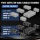 SMEOZZ 16AWG PSU Cable Extension Kit with Cable Combs1x24pin ATX1x8pin44 EPS2x8pin62 PCIE Extension CableCable Extension PC Sleeved Cables 30cm LengthPower Supply Extension Cable KitRed