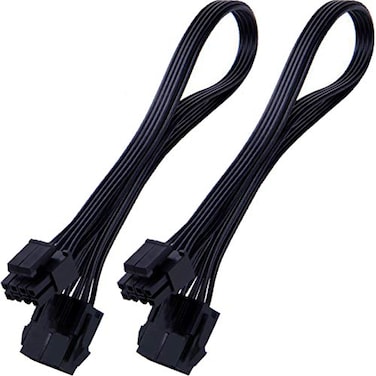 TeamProfitcom CPU 8 Pin Power Extension Cable ATX CPU 8 Pin Female to 844 Pin Male EPS Extension Cable for Motherboard Not PCIe VGA 12 Inches 2 Pack