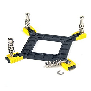 QINIZX Adjustable Motherboard Backplate CPU Heatsink Mounting Bracket Kit Compatible with Intel LGA 775 1150 1155 1156 1366 Motherboard CPU Radiator Holder Backplate Snap Fix Screw Bolts