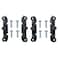 ZZHXSM 4pcs CPU Fan Support Bracket with 8pcs Mounting Screws for AM4 Socket Black