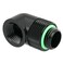 Barrow G14 Male to Female Extender Fitting 90 Degree Rotary Black