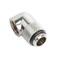 greenDracaena dracaenaio 2 Pack G14 90 Rotary 360 Swivel Fitting Male to Female Extender Adapter for PC Water Cooling Loop Computer Liquid Cooling Fittings Silver