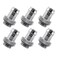 greenDracaena dracaenaio 6 Pack of G14 thread to 38 Barb Fitting for Soft Tubing PC Water Cooling System Soft Tube Connectors Silver