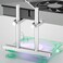 JOYJOM Graphics Card GPU Support Bracket Adjustable Aluminum GPU Sag Bracket Video Card GPU Stand Holder Graphics Card Support with Dual Stand Silver 128mm