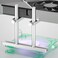 JOYJOM Graphics Card GPU Support Bracket Adjustable Aluminum GPU Sag Bracket Video Card GPU Stand Holder Graphics Card Support with Dual Stand Silver 128mm