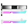 NVRADCHUA RGB GPU Support Bracket GPU Brace Support 5V 3Pin addressable GPU Holder Builtin ARGB Adjustable Length and Height White