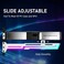 NVRADCHUA RGB GPU Support Bracket GPU Brace Support 5V 3Pin addressable GPU Holder Builtin ARGB Adjustable Length and Height White