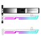NVRADCHUA RGB GPU Support Bracket GPU Brace Support 5V 3Pin addressable GPU Holder Builtin ARGB Adjustable Length and Height White