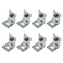MEETOOT 8pcs MHS012 Power Supply Fixing Bracket Power Installation Accessories Switching Power Supply Mounting Brackets