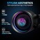 darkFlash DN240A AIO CPU Liquid Cooler HighPerformance Pump ARGB Sync PWM Fans with Customizable Logo Display Compatible with Intel 18511700 AMD AM4AM5 Black