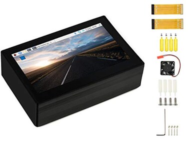 waveshare 43inch DSI LCD Capacitive Touch Display with Protection Case for Raspberry Pi 4 B800480 Resolution IPS Screen Wide AngleMIPI DSI Interface