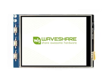 waveshare Waveshare 32inch Resistive Touch Display Compatible with Raspberry Pi 4B3B3B2BBAZeroZero WWHZero 2W Series Boards 320240 Resolution SPI