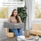 SideTrak Swivel 14 Patented Attachable Portable Monitor for Laptop FHD TFT Laptop Dual Screen Mac PC Chrome Compatible Fits All Laptops Powered by USBC or Mini HDMI Light Silver