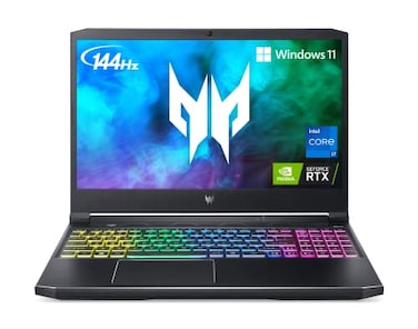 Acer Predator Helios 300 PH31554760S Gaming Laptop Intel i711800H NVIDIA GeForce RTX 3060 GPU 156 FHD 144Hz 3ms IPS Display 16GB DDR4 512GB SSD Killer WiFi 6 RGB Keyboard