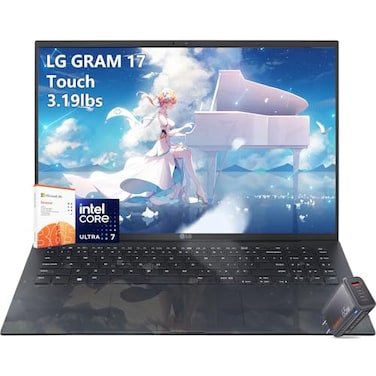 LG gram 17 inchTouchscreen Laptop Intel Ultra 7 Beat Ryzen 7 7735U 32GB RAM 2TB PCIe SSD Windows 11 Pro Backlit Keyboard Ultra Thin Lightweight Copilot PC Business Work