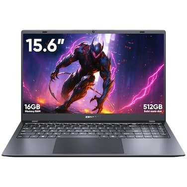 ZENAERO 156 Laptop 16GB RAM 512GB NVMe SSD Intel Jasper Lake N5095 4C4T up to 29Ghz Light and Thin Notebook Computer with FHD IPS Display