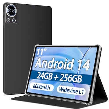SKYEGG Tablet 11 inch Android Tablets 24GB256GB1TB Expand Widevine L1 Compatible 8Core Tablet PC with 5G WiFi 8000mAh Big Battery 13MP Camera 11 IPS HD Touchscreen Face ID GPSGrey