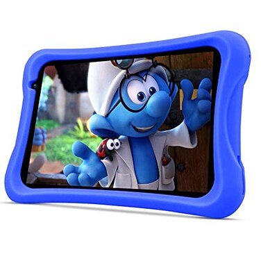 PRITOM 8 inch Quad Core Android Tablet 64GB WiFi Bluetooth Dual Camera Educationl GamesParental Control Kids Software with KidsTablet CaseBlue