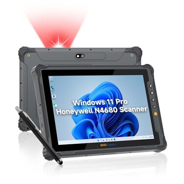 ONERugged Rugged Tablet with Barcode Scanner M10J 101 inch Windows 11 Pro Enterprise Tablet wHoneywell N4680 Scan Engine 1D2D QR Inventory Scanner 8GB128GB Industrial Work PC for WMS Retail