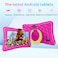 aiprotablet Kids Tablet 7 inch Android Tablet for Kids 6GB32GB 1TB Expand QuadCore Toddler Tablets with Case BT WiFi Parental Control Games Dual Rose