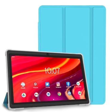 NEWISION 7 Inch Tablet with Case Quad Core Android 13 Tablets 4GB RAM 32GB ROM 512GB Expand WiFi 6 Bluetooth 1024x600 IPS HD Display 3500mAhDual Camera USB C Tabletas PC Blue