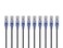 Monoprice Cat6A Ethernet Patch Cable 10Pack Snagless RJ45 550Mhz 10G UTP Pure Bare Copper Wire 30AWG 05 Feet Black SlimRun Series