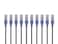 Monoprice Cat6A Ethernet Patch Cable 10Pack Snagless RJ45 550Mhz 10G UTP Pure Bare Copper Wire 30AWG 05 Feet Black SlimRun Series