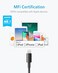 Anker USB A to Lightning Cable33FT 1Pack MFi Certified Nylon USB to Lightning Cord for iPhone 14131211 Pro11XS MAXXR876s Plus CableBlack