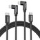 Dasku USB C to Lightning Cable for iPhone 2Pack 6FT Right Angle 90 Degree Charging Cable Long Nylon Braided USB C iPhone Charger Compatible with iPhone 1413Pro 12Max11XSXR8Plus