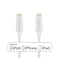 MaGeek iPhone Charger 10 ft 2Pack 10 feet Apple MFi Certified Lightning to USB Cable Charge Cord for iPhone 14131211ProSEXSXS MaxXRX8 Plus76S PlusiPad Pro Air White